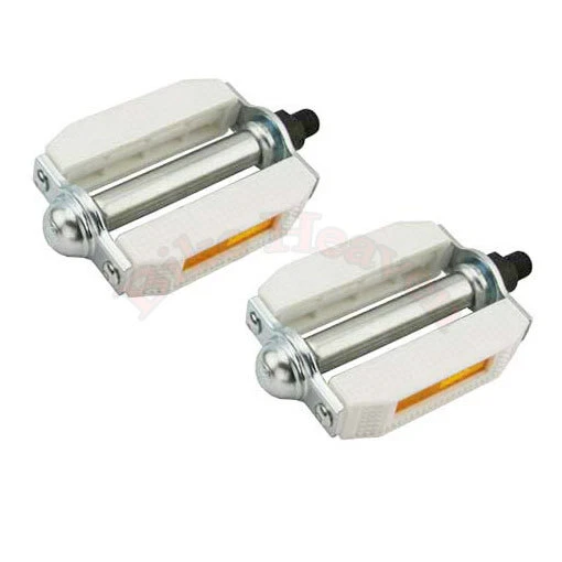 ALTA Cruiser Pedales PVC Bicicleta Bloque Pedales 9/16" Blanco Krate BMX Bicicleta Pieza Foto 1 de 1