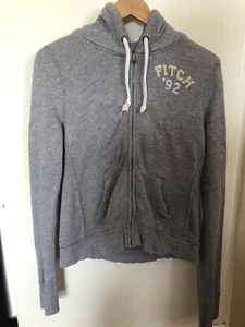 Abercrombie & Finch Grey Full Zipped Hoodie - Ladies Size L or Men’s Size XS - Picture 1 of 7