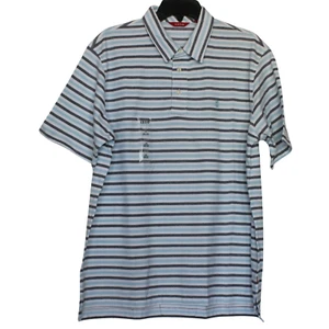 Polo Oxford a rayas alimentador IZOD azul cielo tallas L, XL nuevo precio de venta sugerido por el fabricante $45.00 - Imagen 1 de 2