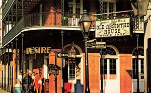 Postcard Bourbon Street & Bienville Street, New Orleans, Louisiana VTG - Picture 1 of 2