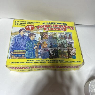Young Readers Classics 12 Illustrated Books Missing One- Homeschooling Library Foto 1 de 4