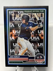 2023 USA Baseball Jack Hurley #86 Black PRIZM SP #17 /50 Team Logo Diamondbacks - Picture 1 of 10