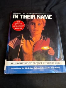 In Their Name OKC Memorial Book 1995 HC 1st Ed Ex-Lib DJ Clive Irving - Picture 1 of 5