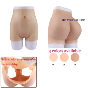 Silicone Crossdresser Pants Buttock Enhancing Shorts Shaper For Transgender - Picture 1 of 18