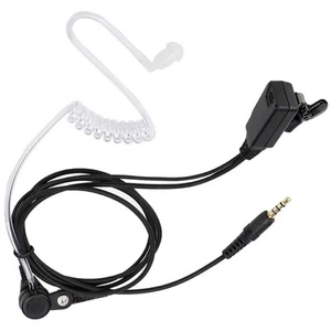Ppt Walkie Talkie Headset Earpiece Air Transparent Tube 3.5Mm Earphone Fit F HLF - Photo 1/12