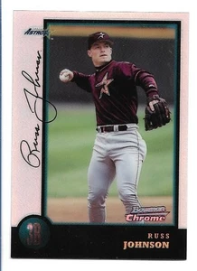 Russ Johnson 1998 Bowman Chrome Refractor #96 - Houston Astros - Picture 1 of 2
