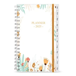 2025 Pocket Planner, A6 Weekly Planner with Monthly Tabs, Run Jan 2025-Dec 20... - Picture 1 of 7