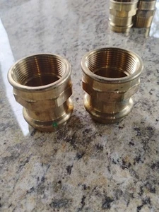 2-Viega ProPress Adapter Zero Lead 1-1/2" Press x 1-1/2" Female 79365 - Picture 1 of 2