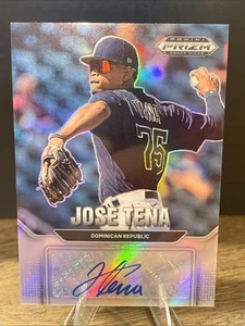 2022 Panini Prizm Draft Picks - Autographs Jose Tena #AU-JT (AU, RC) - Bild 1 von 2