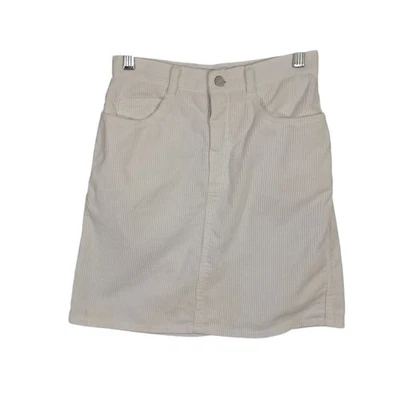 Falda de pana blanca Guess vintage para mujer talla 28 años 80 90 bolsillos mini preppy Foto 1 de 4