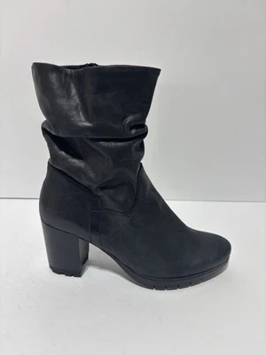 Helene Rouge Women’s Black Leather Boots, Size EUR 38, US 7M - Image 1 of 4