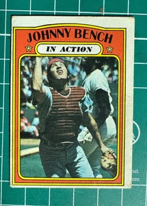 1972 Topps #434 Johnny Bench In Action CINCINNATI REDS HOF - Bild 1 von 2
