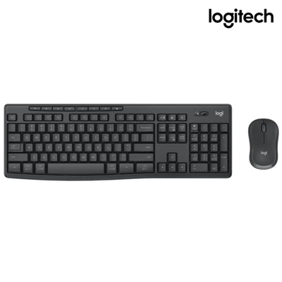Logitech MK370 Wireless Keyboard and Mouse Set for Business QWERTY UK Graphite - Image 1 of 4