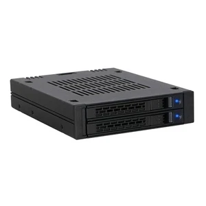 2 Bay 2.5 SAS/SATA HDD/SSD Mobile Rack for External 3.5” Bay | ExpressCage MB... - Picture 1 of 8