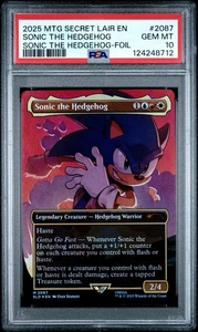 2025 MTG Secret Lair Sonic The Hedgehog Foil PSA 10 Gem Mint - Picture 1 of 2