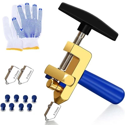 2 in 1 Fliesenschneider Glasschneider Profi Handfliesenschneider Keramik 3-15mm - Bild 1 von 4