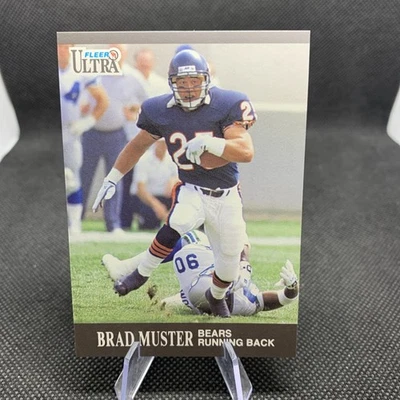 1991 FLEER ULTRA BRAD MUSTER #158 CHICAGO BEARS - Image 1 of 2