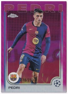 Topps Chrome UCC 2024-25 Pedri /250 Pink Refractor - Picture 1 of 2
