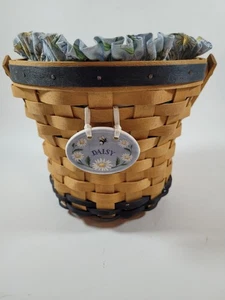 Longaberger 1999 Daisy handgewebter Korbgriff Stoff Liner & Protector Set - Bild 1 von 5