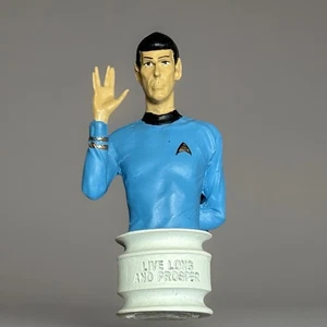 Star Trek Spock Bust Figure 2013 CBS Live Long and Prosper Blue Uniform Vulcan - Picture 1 of 5