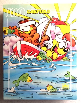 NEW 1978 Vintage Garfield Cat On The High Seas -100 Piece Jigsaw Puzzle – Sealed - Image 1 of 3