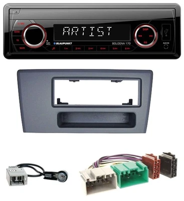Blaupunkt SD USB 1DIN MP3 AUX Autoradio für Volvo S60 S70 C70 V70 00-03 dunkelgr - Bild 1 von 4