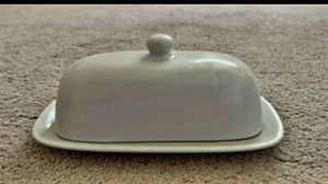 Corning Ware Tableware Casual China Vintage French White Butter Dish With Lid - Picture 1 of 10