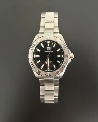 TAG Heuer Aquaracer Men's Black Watch - WBD1110.BA0928 - Image 1 of 4