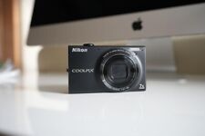 Nikon Coolpix S6100 Black 16.0MP 7x Zoom Digital Camera From Japan