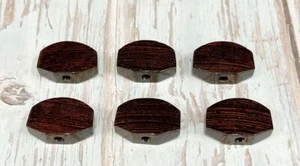 Ziricote wood button only Fit for Grover Guitar Tuner Machine head 6p G4-1 - Picture 1 of 6