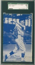 1926-29 Exhibits Postcard, Geo. Haas, Philadelphia A's, SGC60