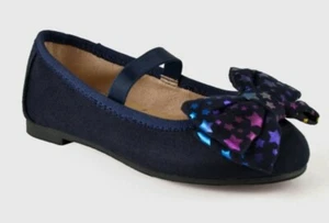 Girls Toddler Ballet Flats Vanda Slip On W/Strap Cat & Jack Navy Size 5 (4543) - Picture 1 of 3