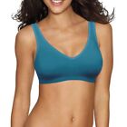 Hanes Women's Bra Comfort Flex Fit Wire Free Teal Small Cup Size A to B A1071