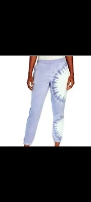 Pantalón deportivo WildFox ajuste relajado fácil de tirar tie dye en Peri Shibori talla XS o M Foto 1 de 4