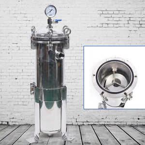 #4 Alloggiamento Filtro Sacchetto In/Out Piatto Coperchio Acciaio Inox Diametro 167mm150Psi - Foto 1 di 14