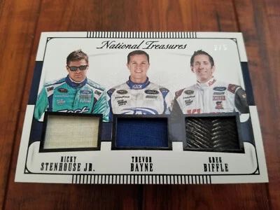 2016 Panini National Treasures Relic Card #2/5 - Stenhouse Jr. - Bayne - Biffle - Image 1 of 4