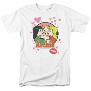 Archie Comics Kisses For Archie T Shirt Licensed Comic Book Tee White - Picture 1 of 2