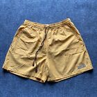 Faconnable Board Shorts Mens Size Extra Large Yellow Lined Swim Trunk Drawstring
