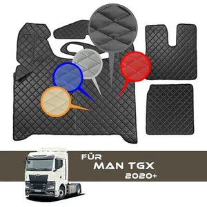 LKW Fußmatten Für MAN TGX 2020-2022 LKW Lederboden Abdeckung Mehrfarbig Euro 6 - Bild 1 von 19