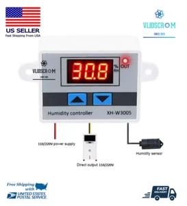 W3005 110 220V Incubator Digital Humidity Controller Hygrometer Switch Tester - Picture 1 of 8