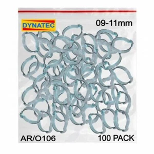 O-clip 9-11 mm 100 Pack Crimp Pinchers 2 Double Ear Hose Clip Gas LPG Welding - Picture 1 of 4