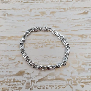 Chunky Silver Plated Bracelets Lots of 12 - Picture 1 of 4
