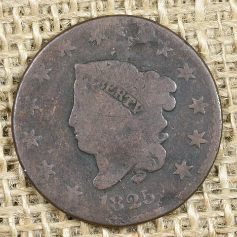1825 1C G Coronet Head Large Cent *BARGAIN BIN* Cover