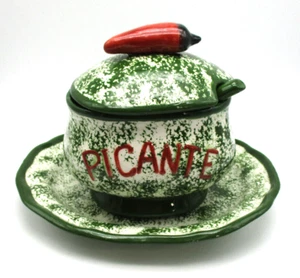 Juego para servir salsa picante cuatro piezas cerámica sin marca ¡Bonito! - Imagen 1 de 7