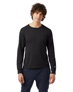 Pack Of 10 Champion CD200 Unisex Long Sleeve Heavyweight Garment Dyed T-Shirt - Picture 1 of 7