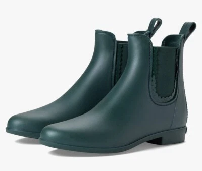 Jack Rogers Hunter Green Sallie Rain Boots Ankle Bootie Pull On Waterproof 6M - Image 1 of 4