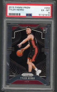 2019 Panini Prizm Tyler Herro Miami Heat RC #259 PSA 6 EX-MT Rookie Card - Picture 1 of 2