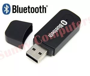 New USB Wireless Bluetooth 3.5mm AUX Music Audio Stereo Receiver Dongle A2DP Car - Picture 1 of 3