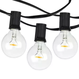 Newhouse Lighting Outdoor 17 ft. Plug-in Globe Bulb LED Party String Lights - Picture 1 of 4