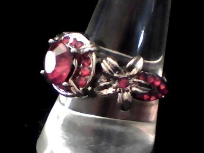 Belleza medieval creada para impresionar! Cosplay ágata roja en acero envejecido talla 9 Foto 1 de 3